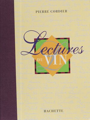 cover image of Lectures du vin